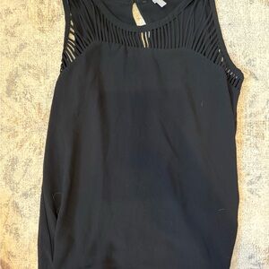 Pinkblush Black Sleeveless Tank Top